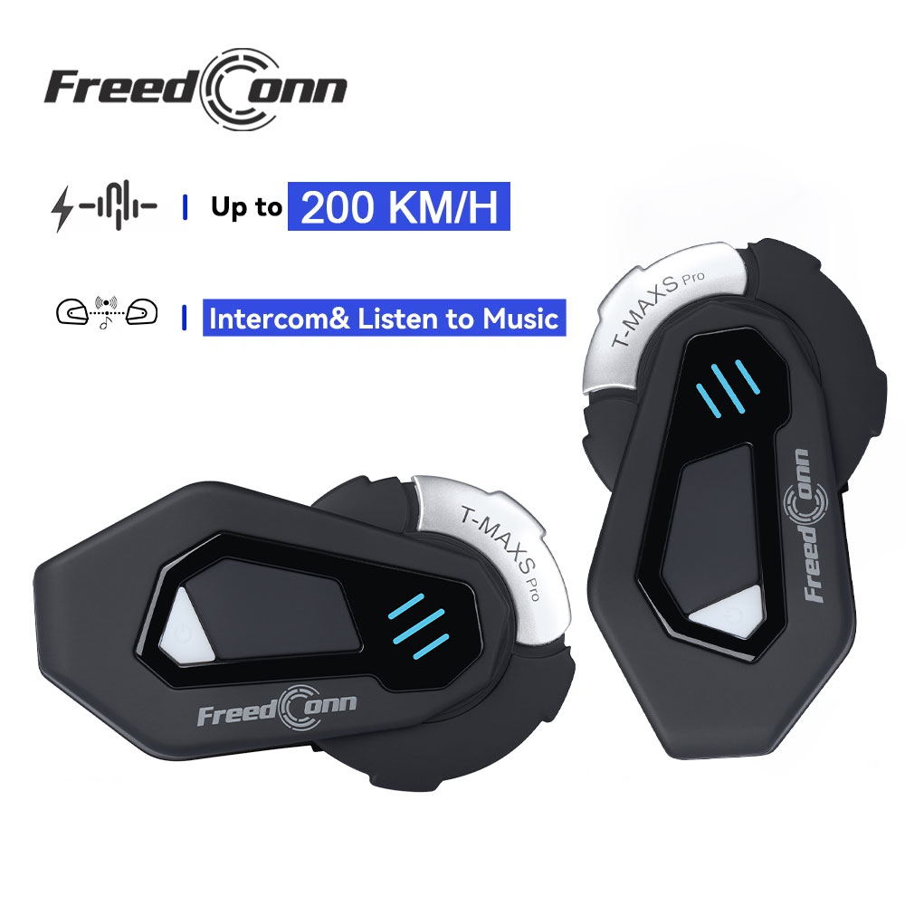 Universal Motorcycle Helmet Intercom Headset - FreedConn T MAX S PRO Motocyklowy