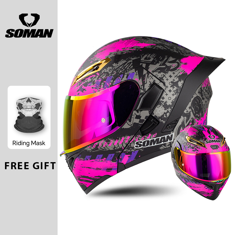 Kask motocyklowy męski z homol – Modular Flip Up Motorcycle Helmet Dot Approved recenzja i cena