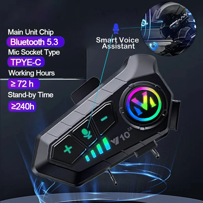 V10 2X Bluetoothowy Interkom d – Universal Motorcycle Helmet Intercom Headset recenzja i cena