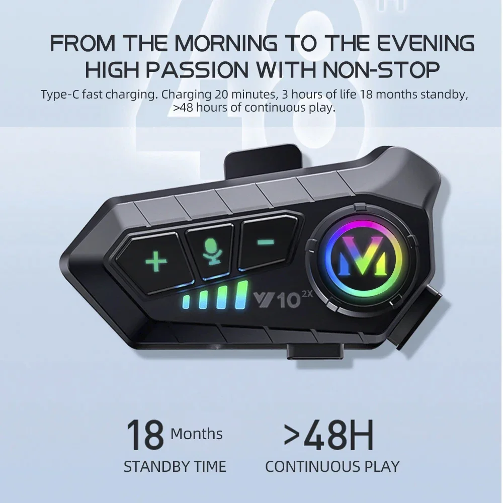 V10 2X Bluetoothowy Interkom d – Universal Motorcycle Helmet Intercom Headset recenzja i cena