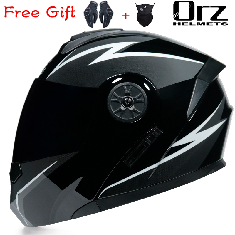 ORZ-161 Najnowszy kask motocyk – Modular Flip Up Motorcycle Helmet Dot Approved recenzja i cena