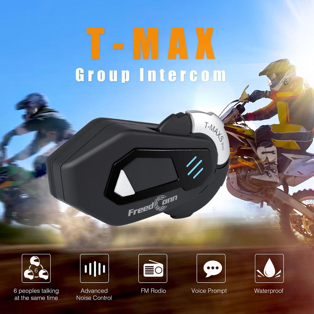 FreedConn T MAX S PRO Motocykl – Universal Motorcycle Helmet Intercom Headset recenzja i cena