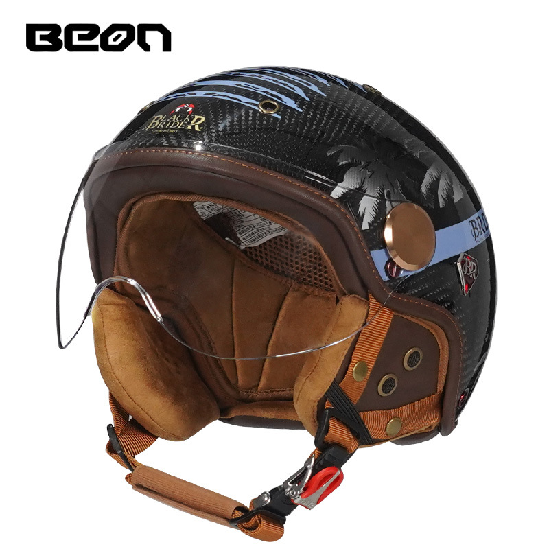 BEON BR13 Retro Otwarty Kask M – Vintage Open Face Retro Helmet recenzja i cena