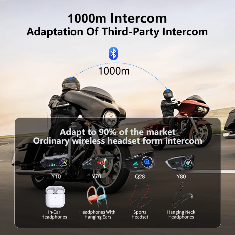 Nowy kask motocyklowy Q28-2X d – Universal Motorcycle Helmet Intercom Headset recenzja i cena